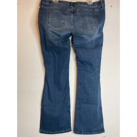 Isabel Maternity By Ingrid & Isabel Womens Skinny Bootcut Jeans Blue 14/32R NWT - Picture 2 of 4